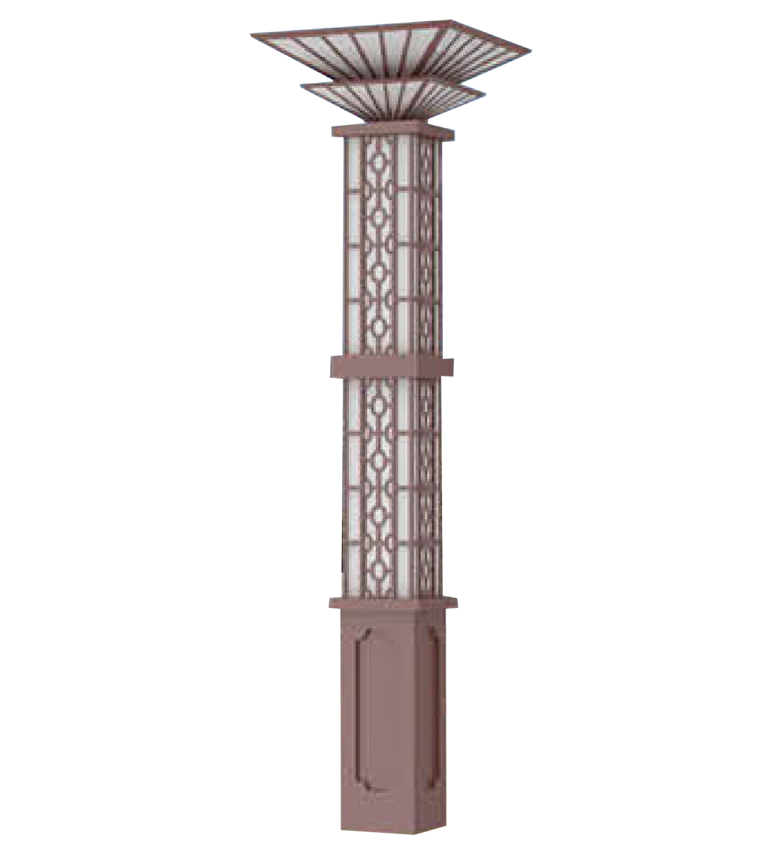 方形云頂太陽(yáng)能景觀燈